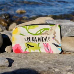 Kosmetiktaschen, Etui oder Strandtaschen Unikate, handgemacht, Sommer und einem Costa Rica Aufdruck