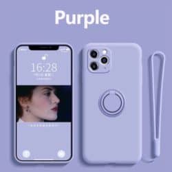 iPhone 12 & 12Pro Handyhülle mit Ringhalter Purple