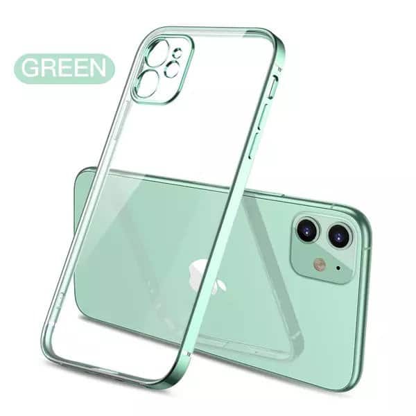 iPhone 12 Pro Max Luxury Grün Clear Handyhülle grün