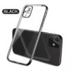 iPhone12 & 12 Pro Luxury Clear Handyhülle schwarz