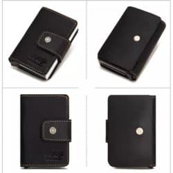 Kreditkartenetui RFID geschützt Business doppelt schwarz