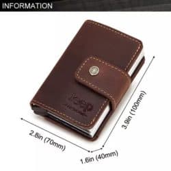 Kreditkartenetui RFID geschützt Business doppelt Abemssungen