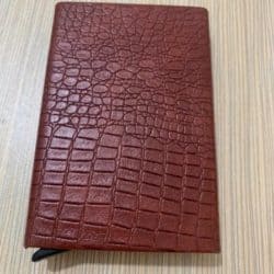 Kreditkartenetui mit clip RFID geschützt rot