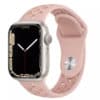 Apple Watch (42/44/45mm) Silikon Sportarmband Grösse SM pink oxford
