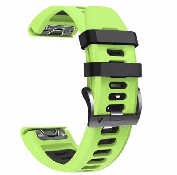 Garmin Silikon Quickfit Armband 26mm - neongrün schwarz •