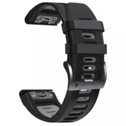 Garmin Silikon Quickfit Armband 22mm schwarz grau