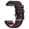 Garmin Silikon Quickfit Armband 22mm schwarz rot