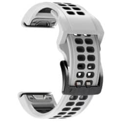 Garmin Silikon Quickfit Armband 22m weiss schwarz