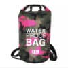 Wasserdichte Tasche 15l pink camouflage