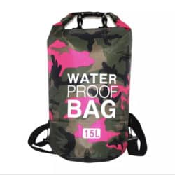 Wasserdichte Tasche 15l pink camouflage