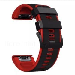 Garmin Quickfit Armband 22mm in schwarz rot
