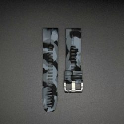 Garmin Silkon Quickfit Armband 22mm - camouflage dunkel mit silbrigem Verschluss