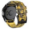 Garmin Silkon Quickfit Armband 22mm - camouflage gelb