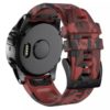 Garmin Silkon Quickfit Armband 22mm - camouflage rot