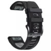 Garmin Silikon Quickfit Armband 22mm in schwarz/grau