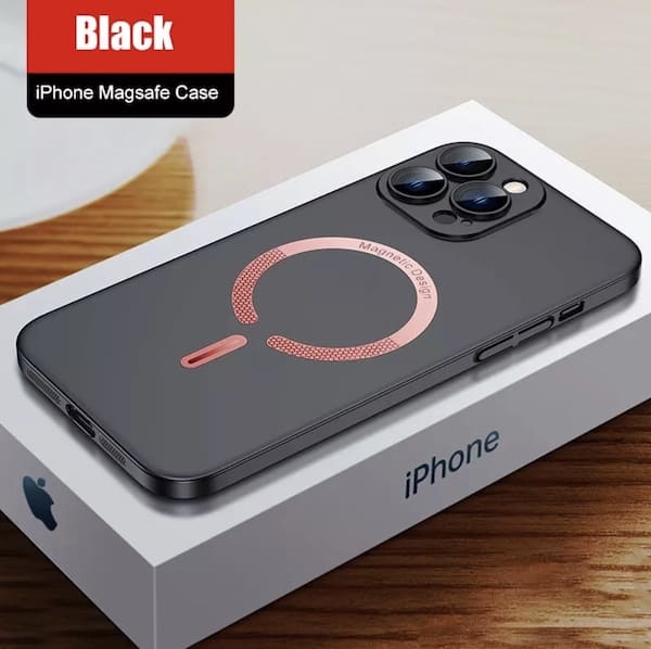 iPhone 14 Pro Max MagSafe Handyhülle - schwarz •