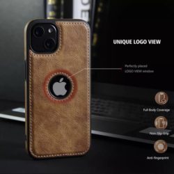 iPhone 14 Pro Max luxuriöse PU Leder Hülle Rückseite