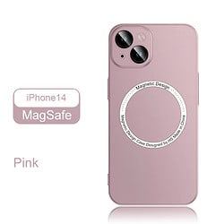 iPhone 14 Pro Max Handyhülle mit Magsafe und Panzerglasschutz für die Linsen in pink
