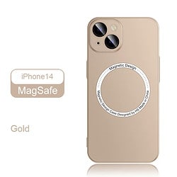 iPhone 14 Pro Handyhülle mit Magsafe und Panzerglasschutz für die Linsen in gold