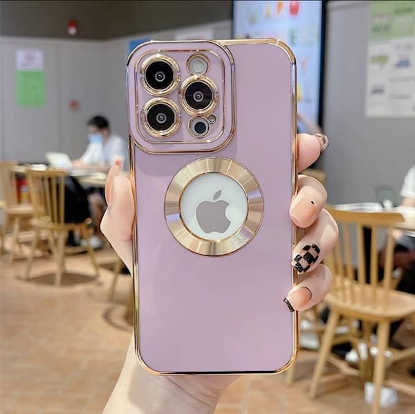 iPhone 14 Pro Max luxuriöse Handyhülle in gentle purple