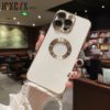 iPhone 14 Pro Max Handykette in cream white