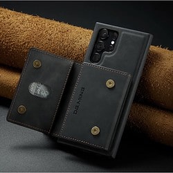 Samsung S23 ulta Lederhülle mit magnetischer Brieftasche