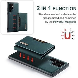 Samsung S23 ultra Lderhülle mit magnetische Brieftasche