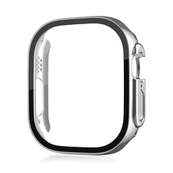 Apple Watch 49mm Schutzhülle mit Panzerglas in silber
