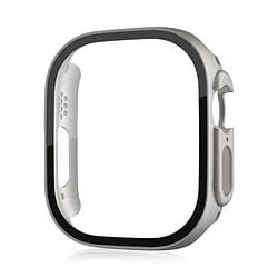 Apple Watch 49mm Schutzhülle mit Panzerglas in starlight Farbe