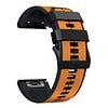 Garmin Quickfit Silikon Armband 2 farbig in orange schwarz