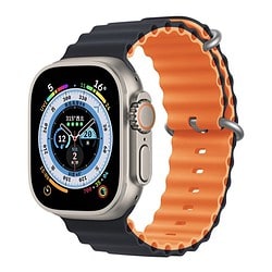 Apple Watch Armband Ocean 49/45/44/42mm in midnight orange