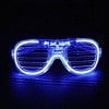 LED Partybrille mit 3 verschiedenen Blinkmöglichkeiten in blau