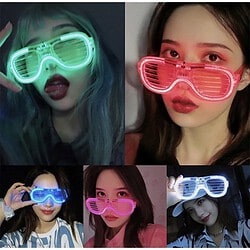 LED Partybrille mit 3 verschiedenen Blinkmöglichkeiten