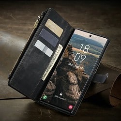 Samsung S23 ultra Hülle mit Brieftasche mit Münzfach und Kreditkartenfächer