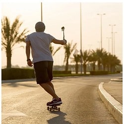 Go Pro Selfie Stick zum skateboarden