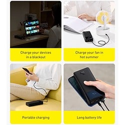 Powerbank 20000mAh zum aufladen diverser Geräte perfekt auf Reisen