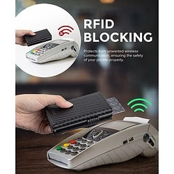 RFID Kartenetui in schwarz