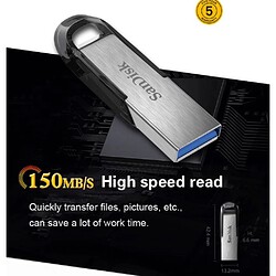 USB Stick 64GB mit high speed Datenübertragung in silber / schwarz