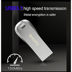 USB Stick 32 GB mit high speed Datenübertragung aus Metall in Silber