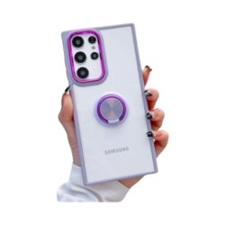 Samsung S23 Ultra Transparent mit Ring - purple